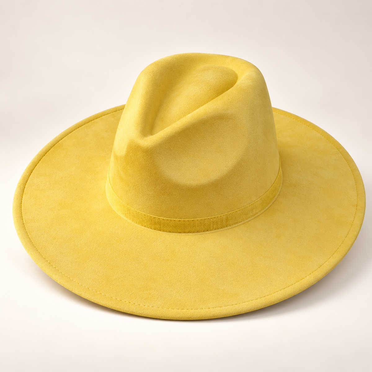 Vegan Suede Fedora Hat