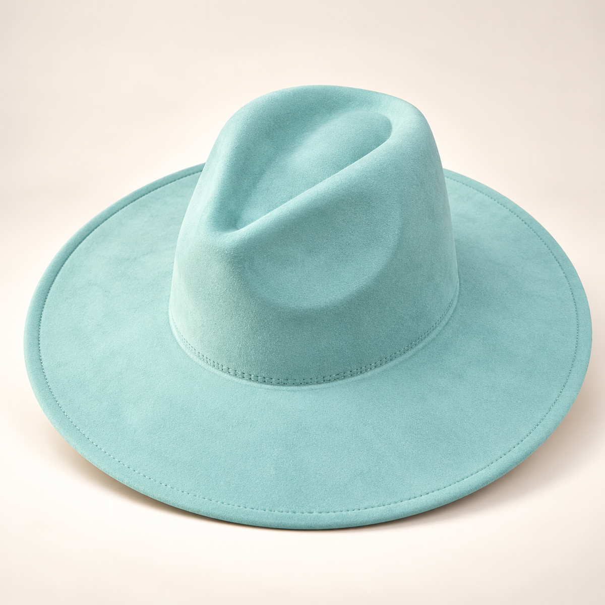 Vegan Suede Fedora Hat