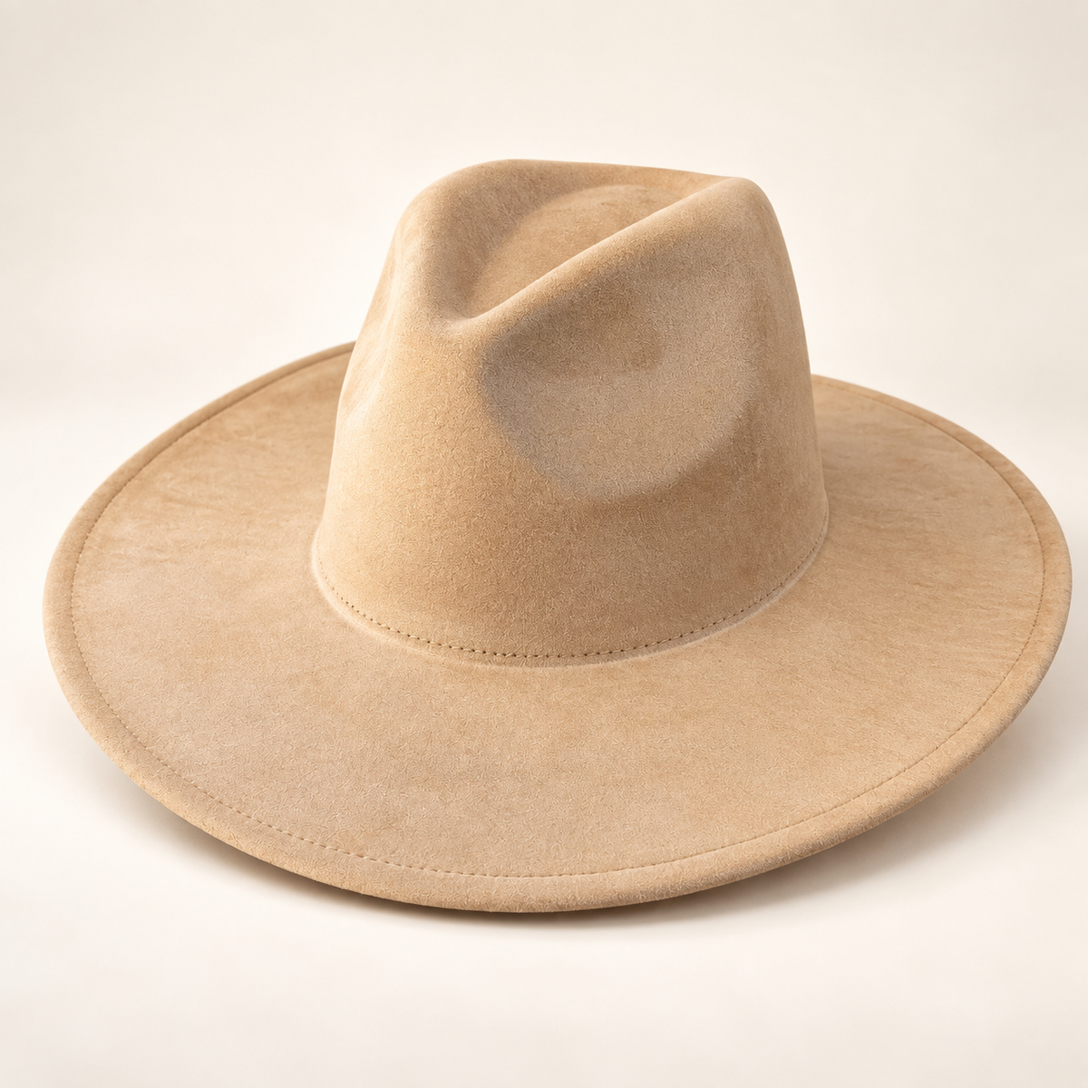 Vegan Suede Fedora Hat