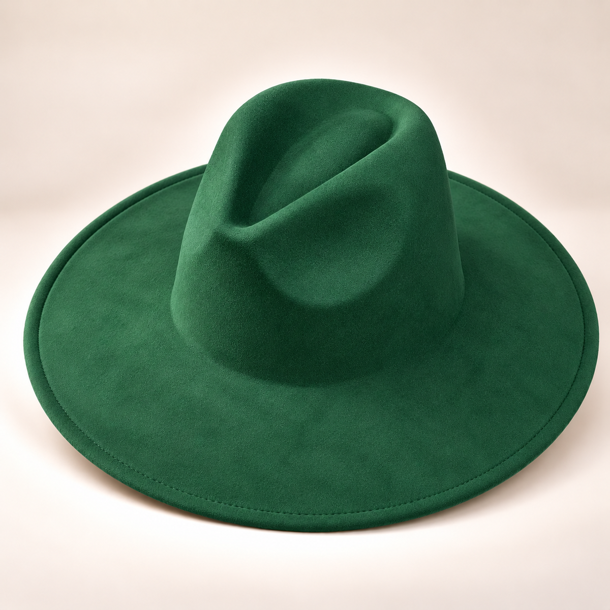 Vegan Suede Fedora Hat