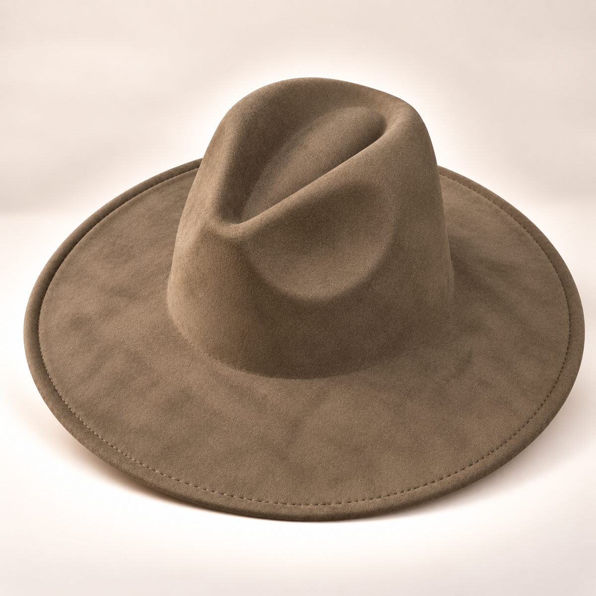 Vegan Suede Fedora Hat