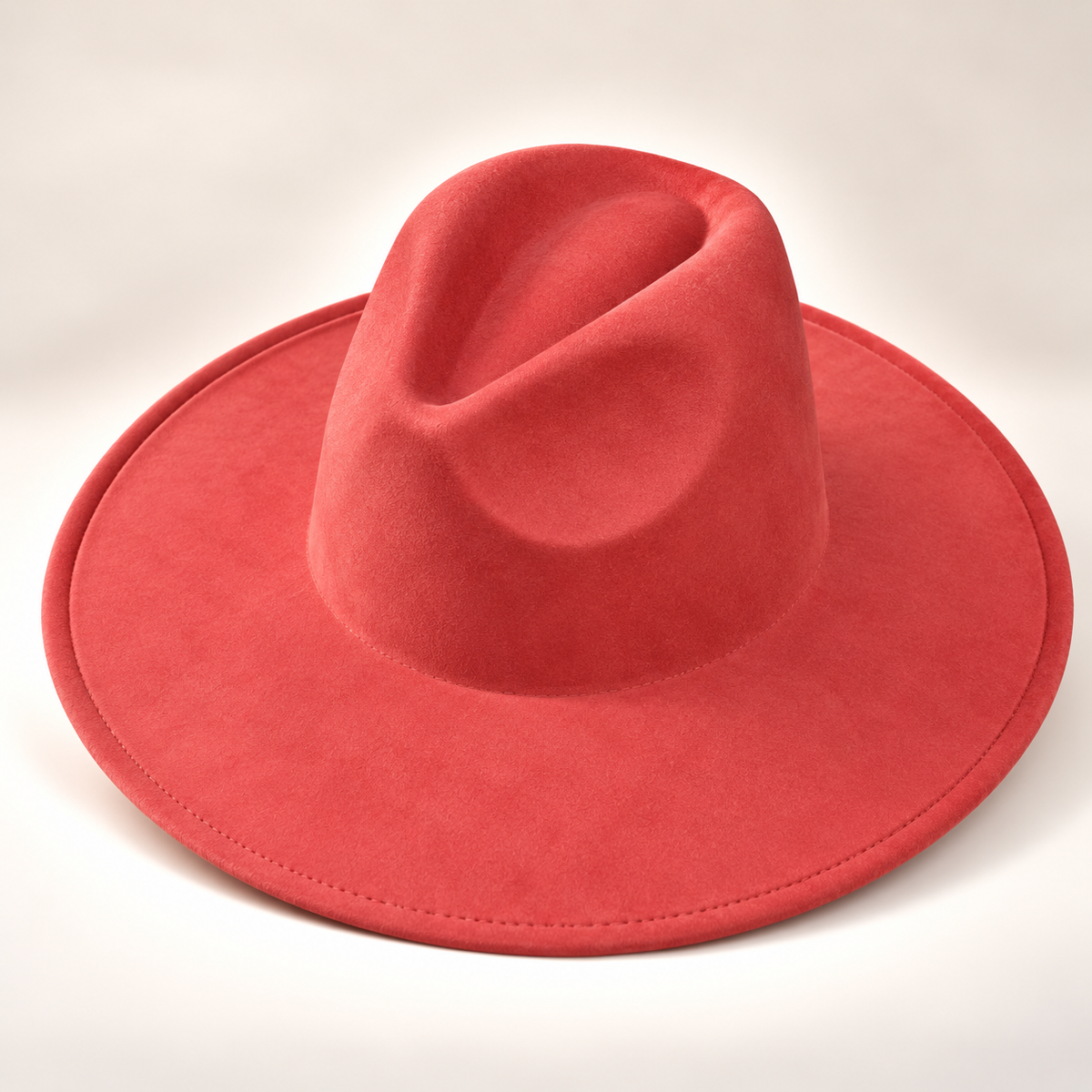 Vegan Suede Fedora Hat