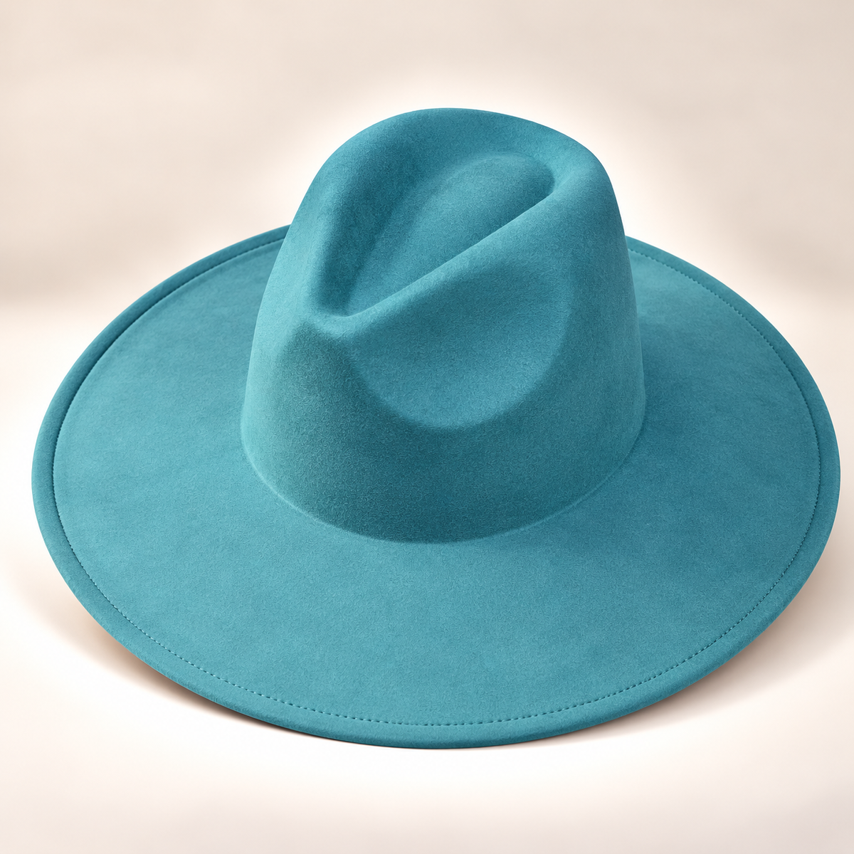Vegan Suede Fedora Hat