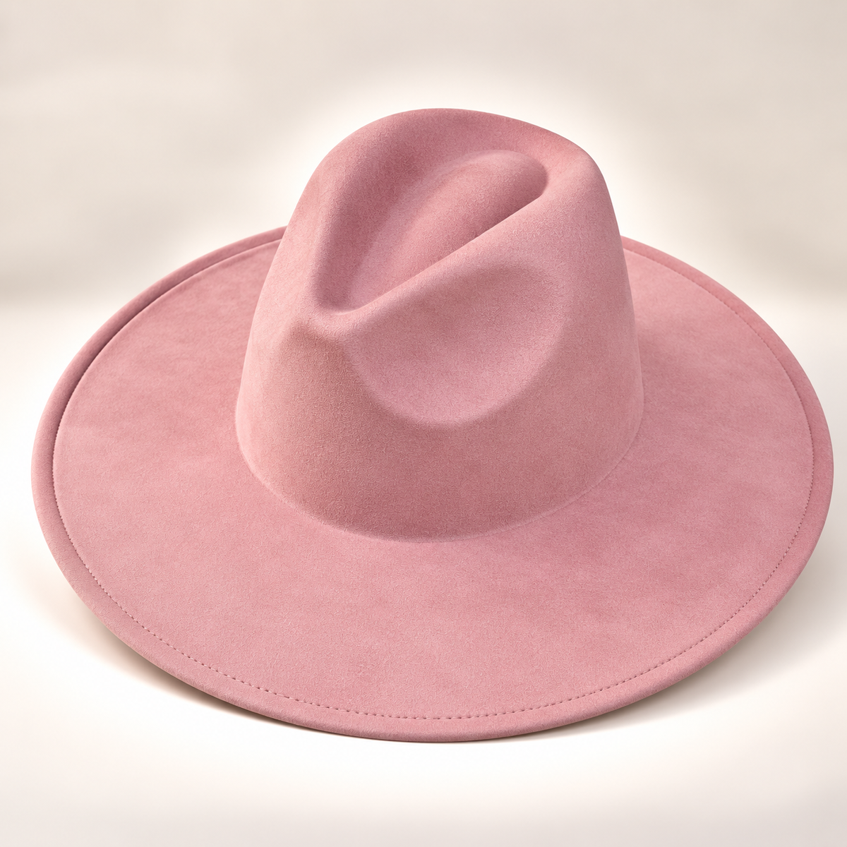 Vegan Suede Fedora Hat