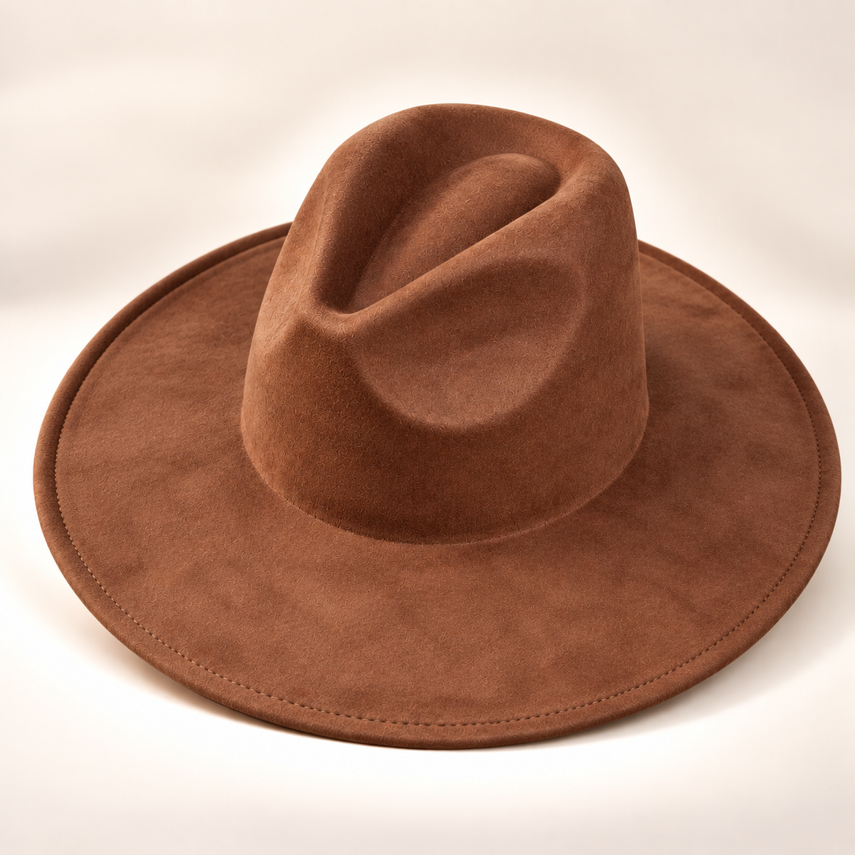 Vegan Suede Fedora Hat