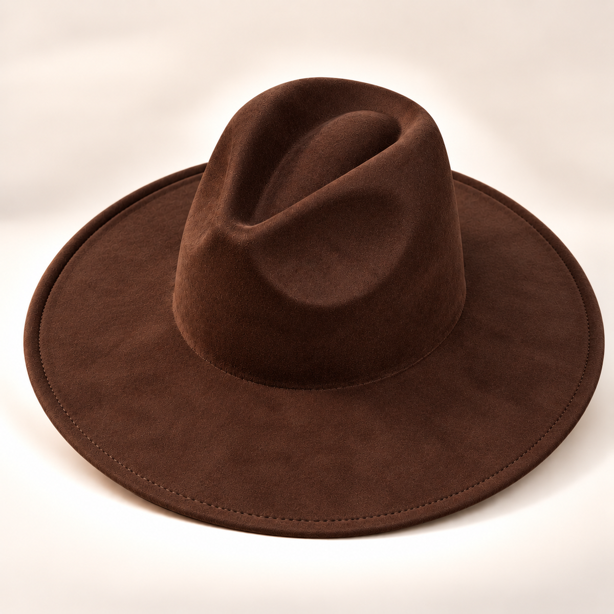 Vegan Suede Fedora Hat