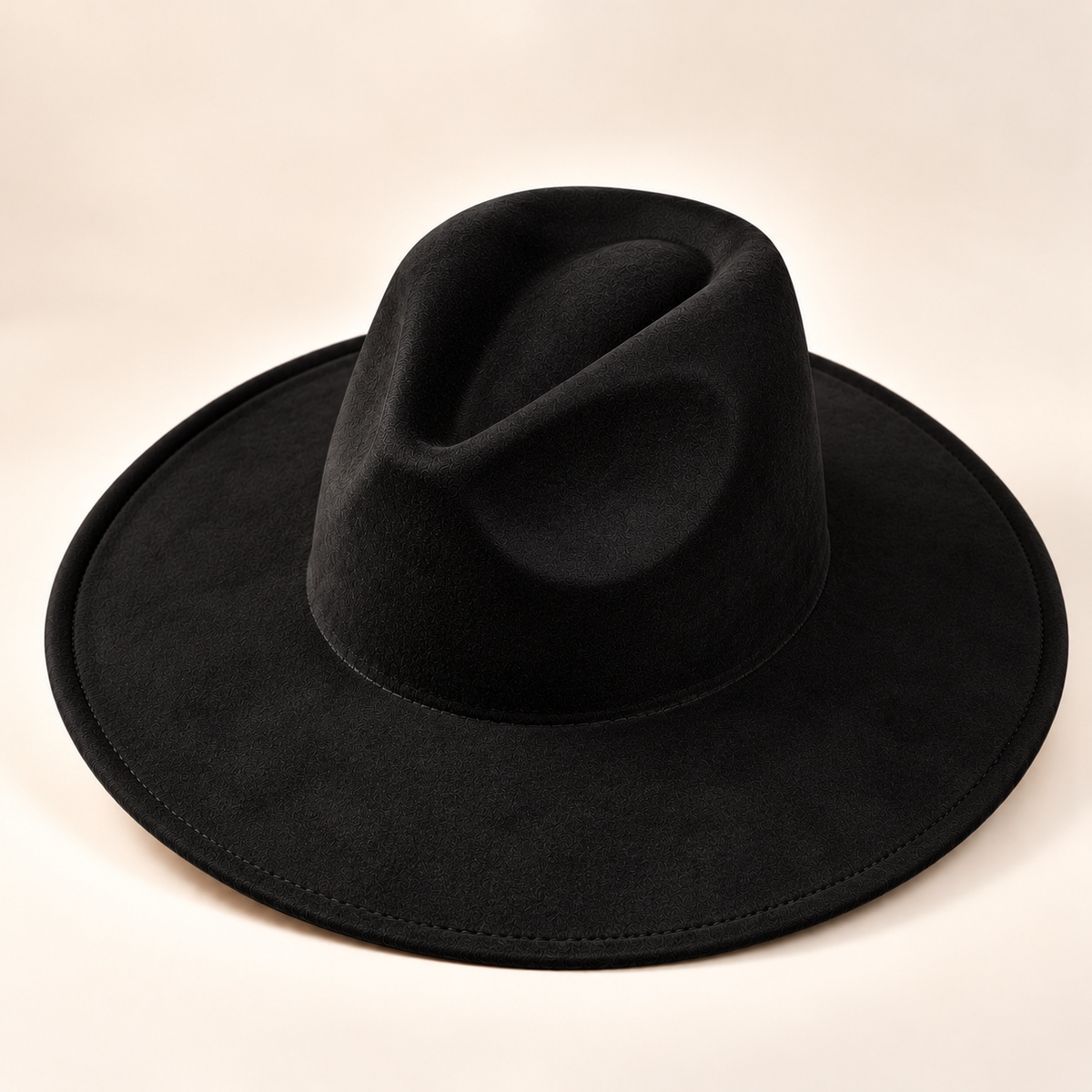 Vegan Suede Fedora Hat