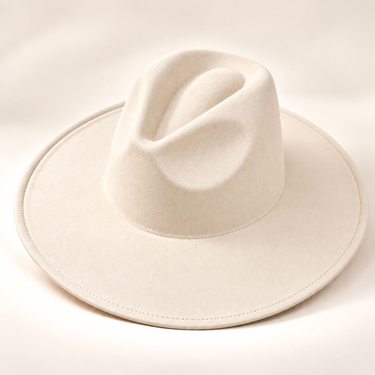 Vegan Suede Fedora Hat