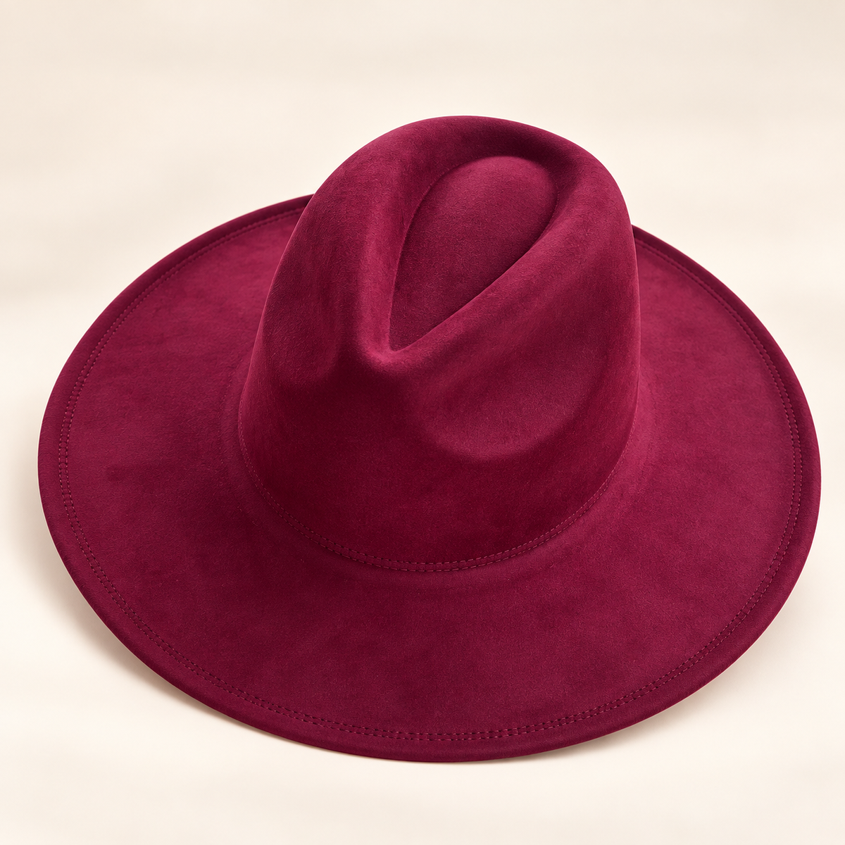 Vegan Suede Fedora Hat