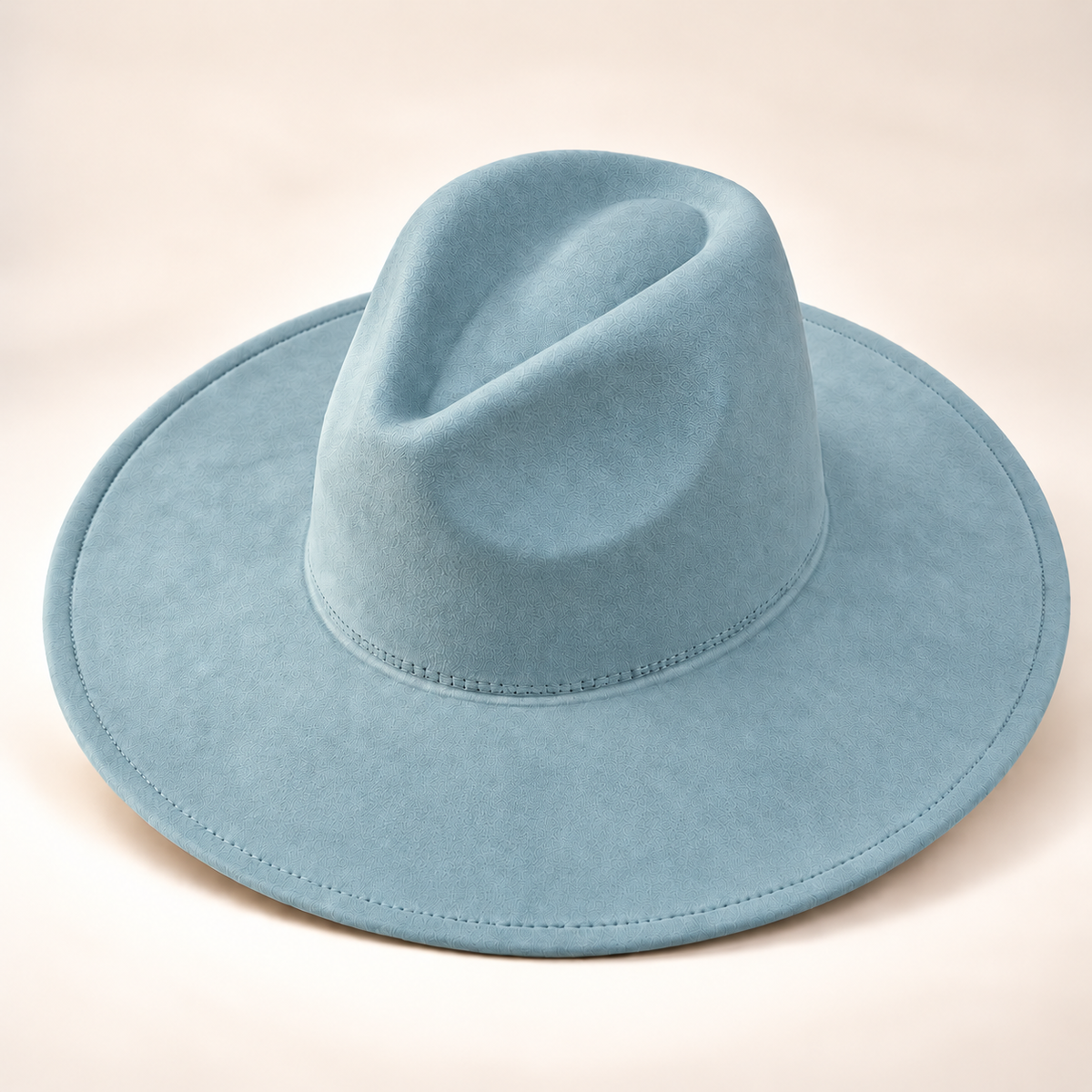 Vegan Suede Fedora Hat