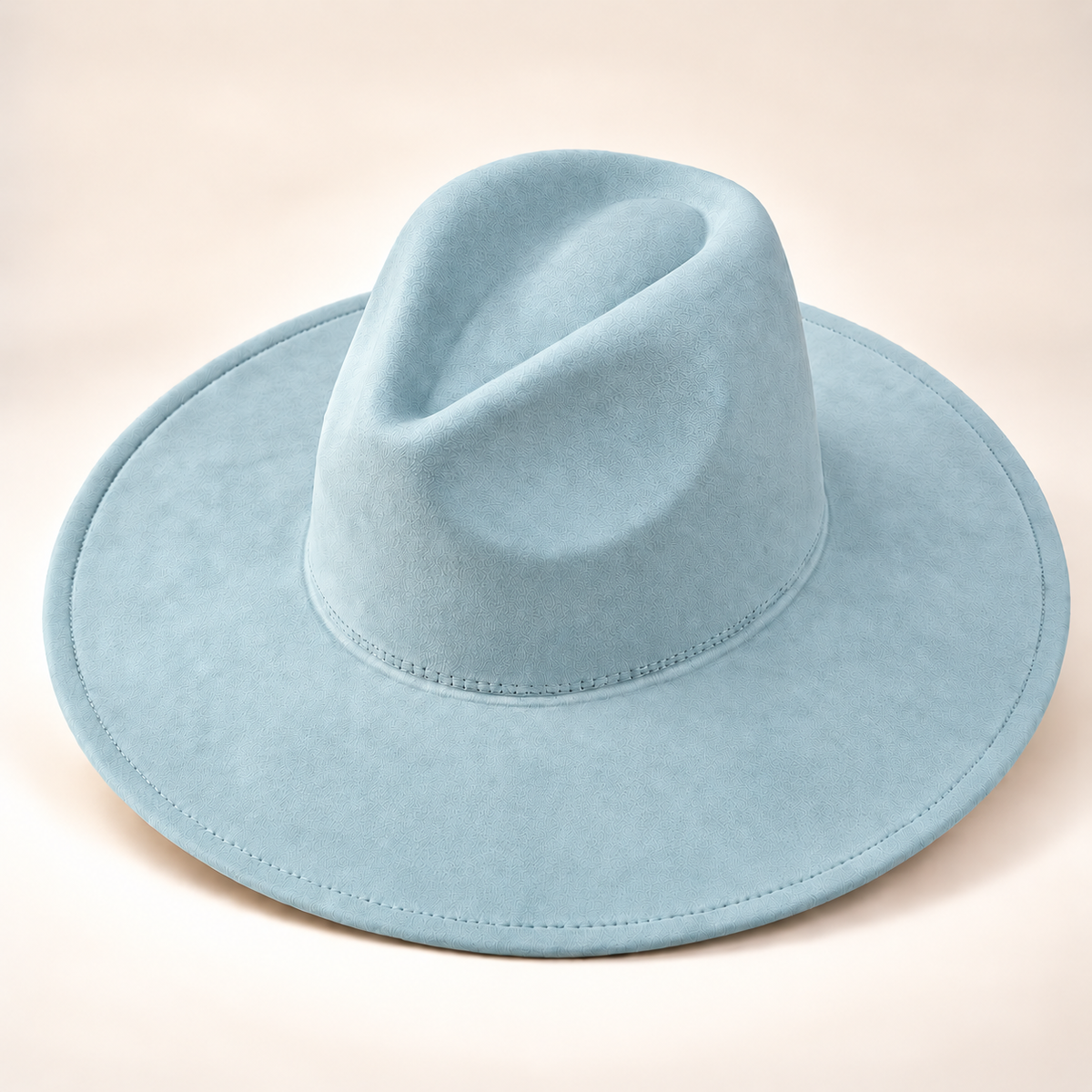 Vegan Suede Fedora Hat