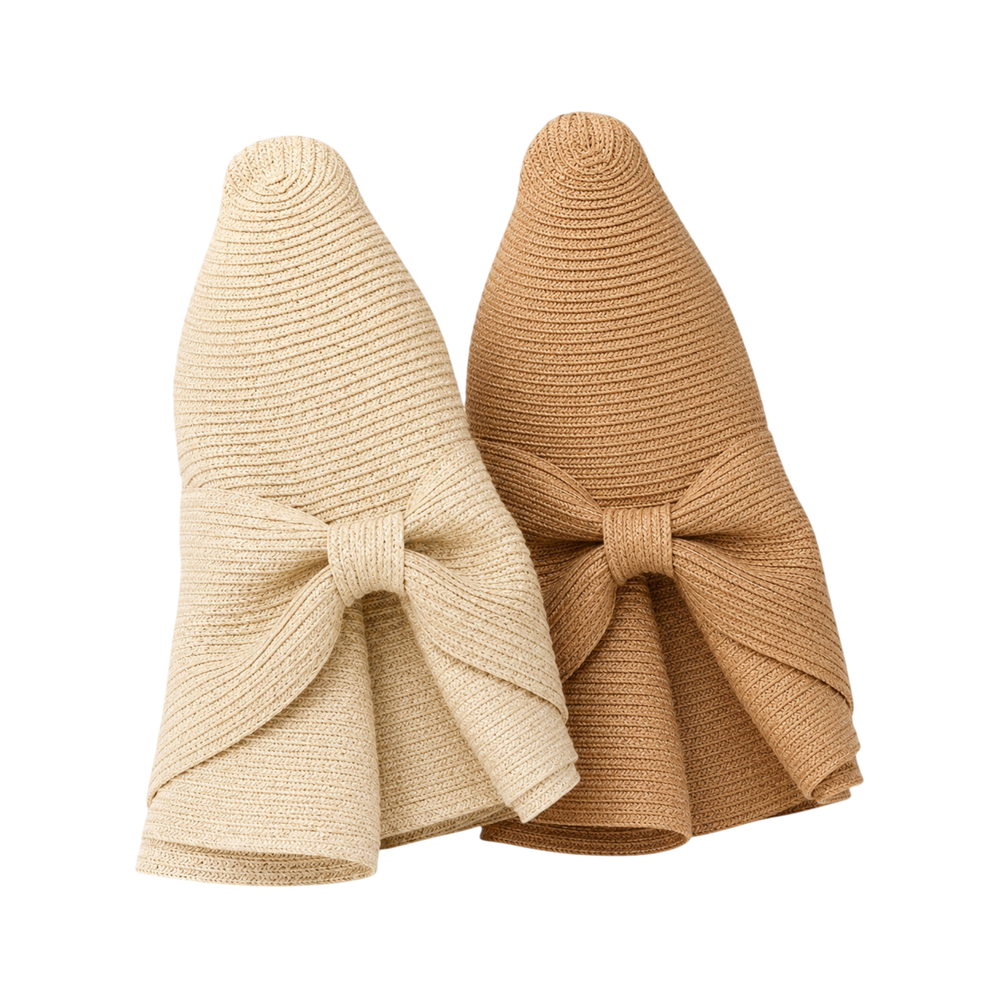 Packable Washable Sun Hat with Split Back Bow