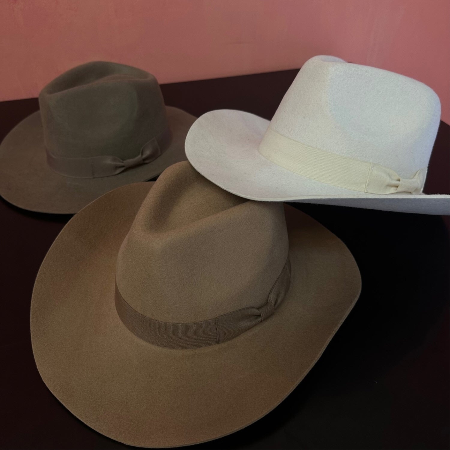 WOOL RANCHER COWBOY  HAT W/ RIBBON