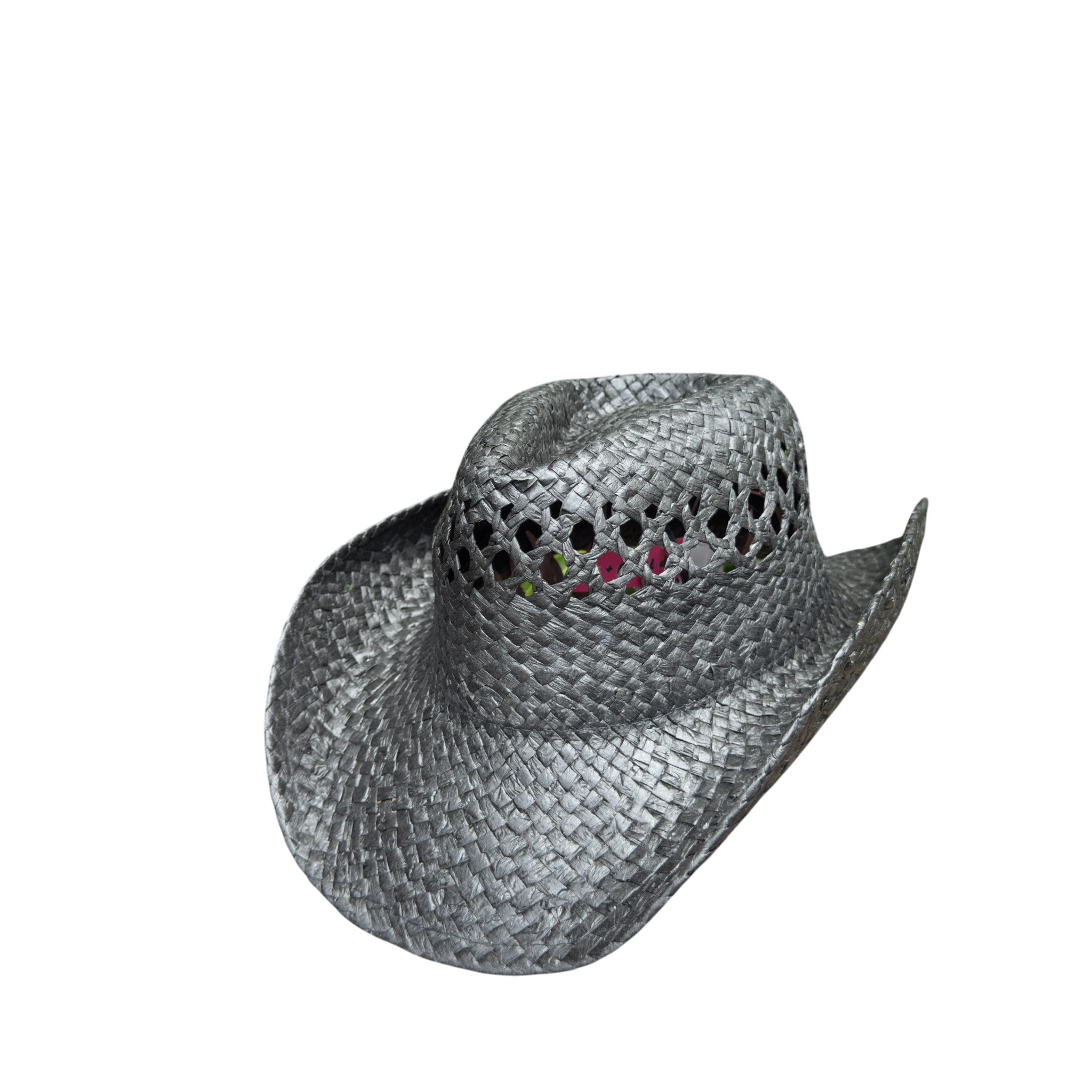 Open Weave Straw Cowboy Hat