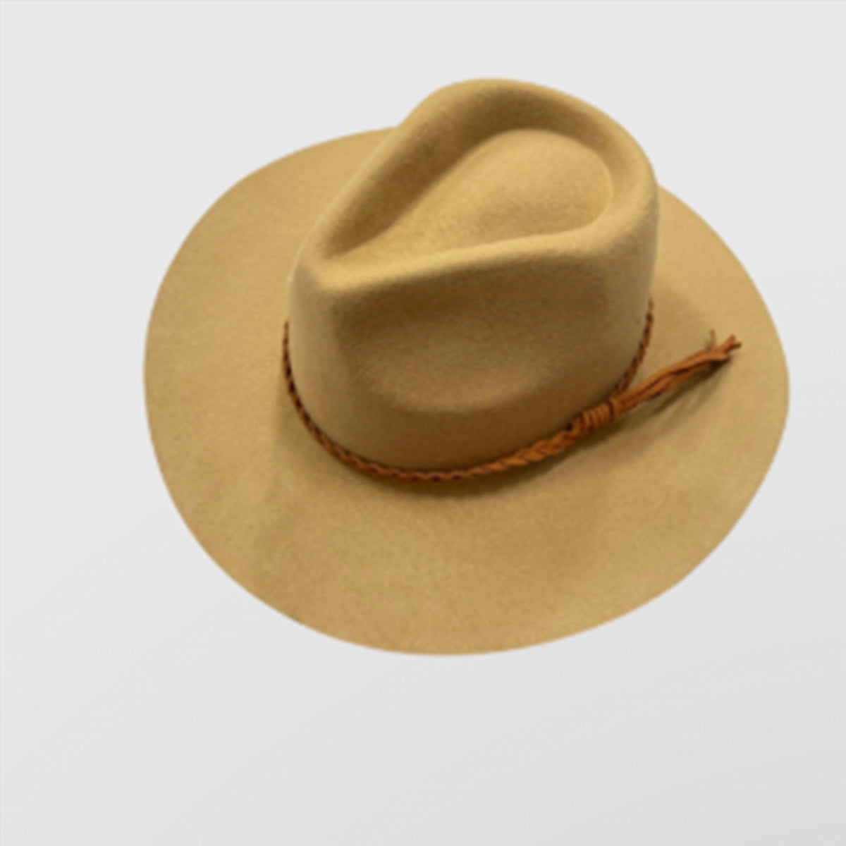 Wool Rancher Hat w/ Suede Braid Belt