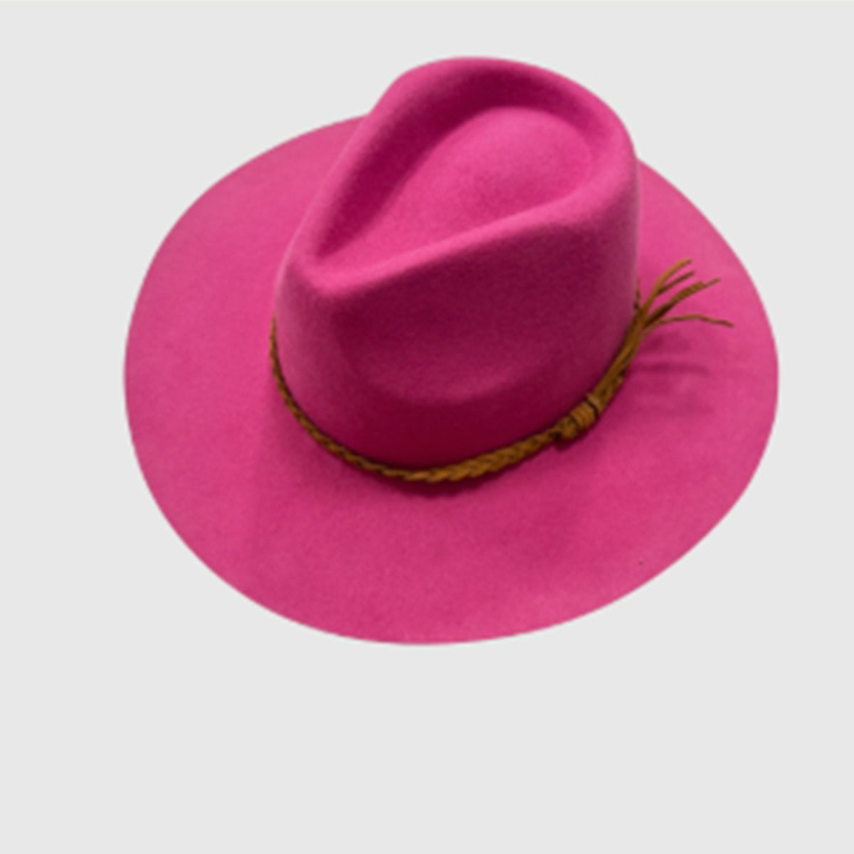 Wool Rancher Hat w/ Suede Braid Belt