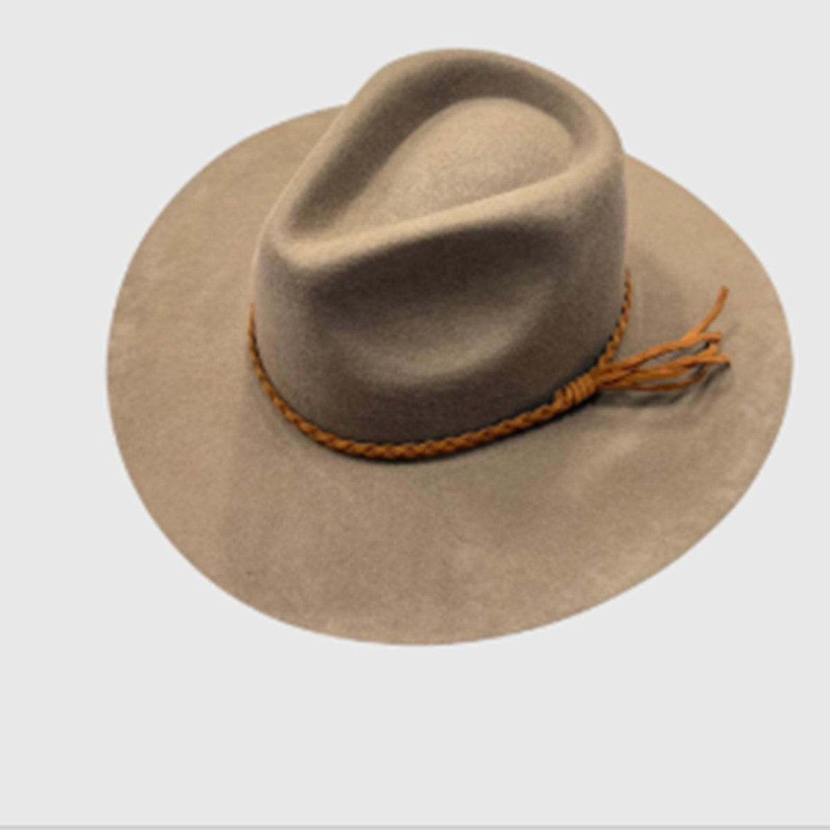 Wool Rancher Hat w/ Suede Braid Belt