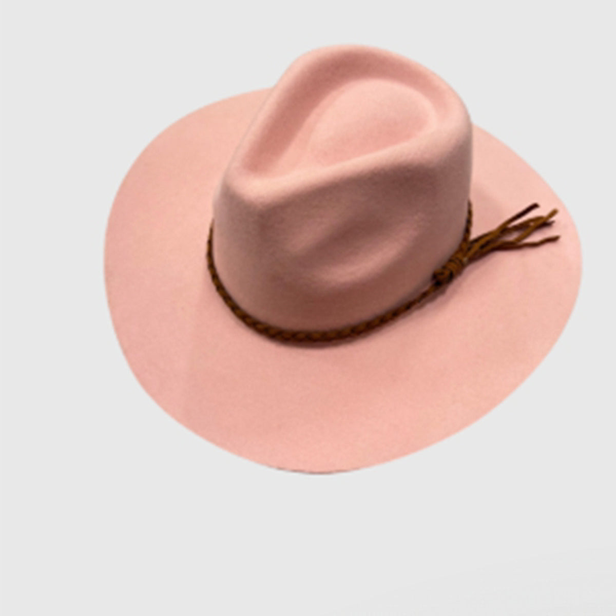Wool Rancher Hat w/ Suede Braid Belt