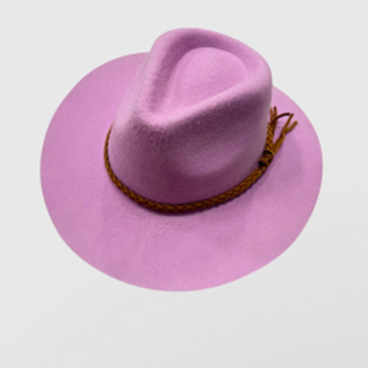 Wool Rancher Hat w/ Suede Braid Belt