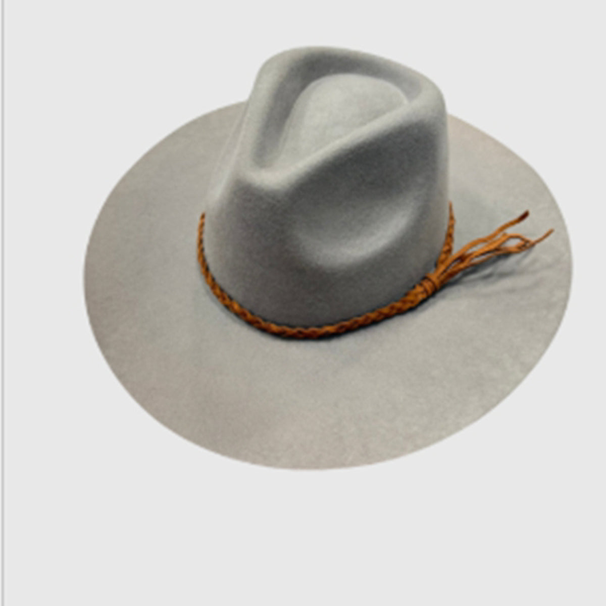 Wool Rancher Hat w/ Suede Braid Belt