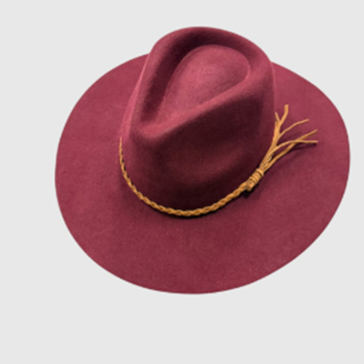 Wool Rancher Hat w/ Suede Braid Belt
