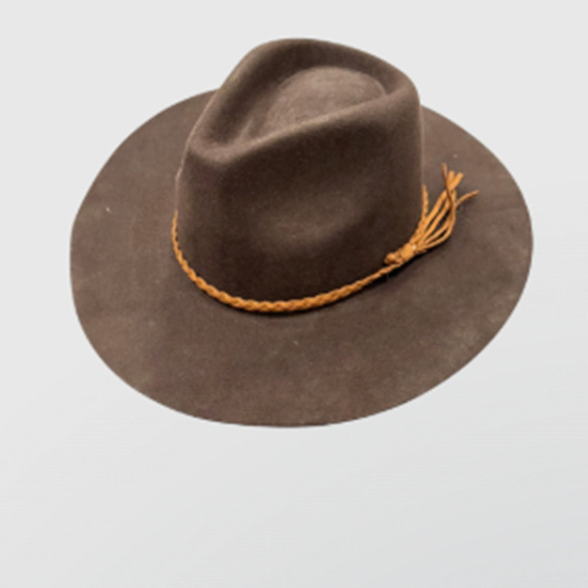 Wool Rancher Hat w/ Suede Braid Belt