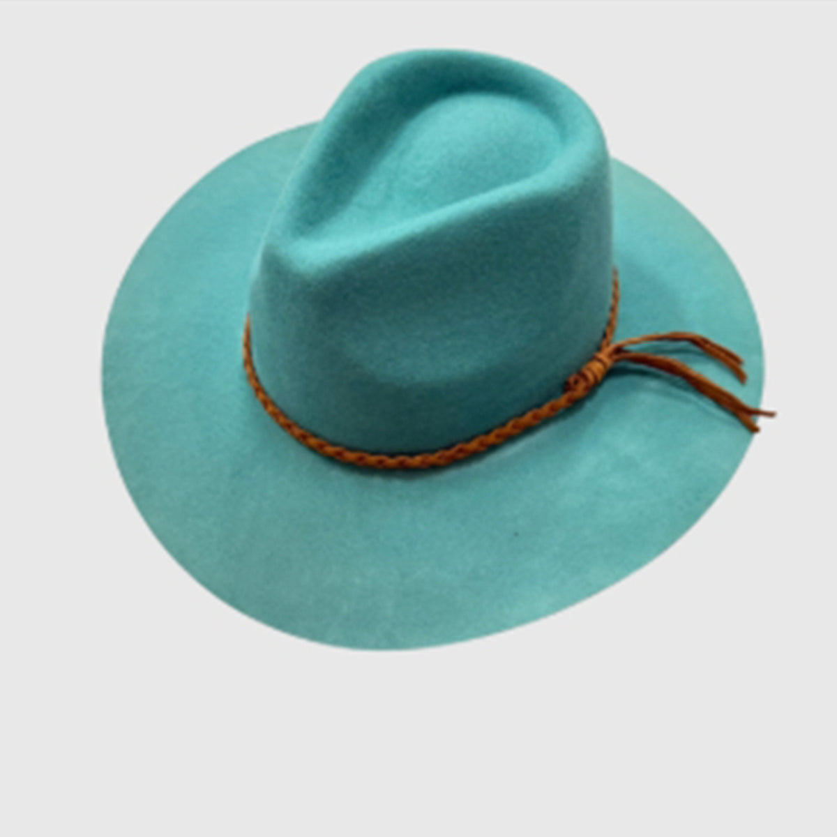Wool Rancher Hat w/ Suede Braid Belt