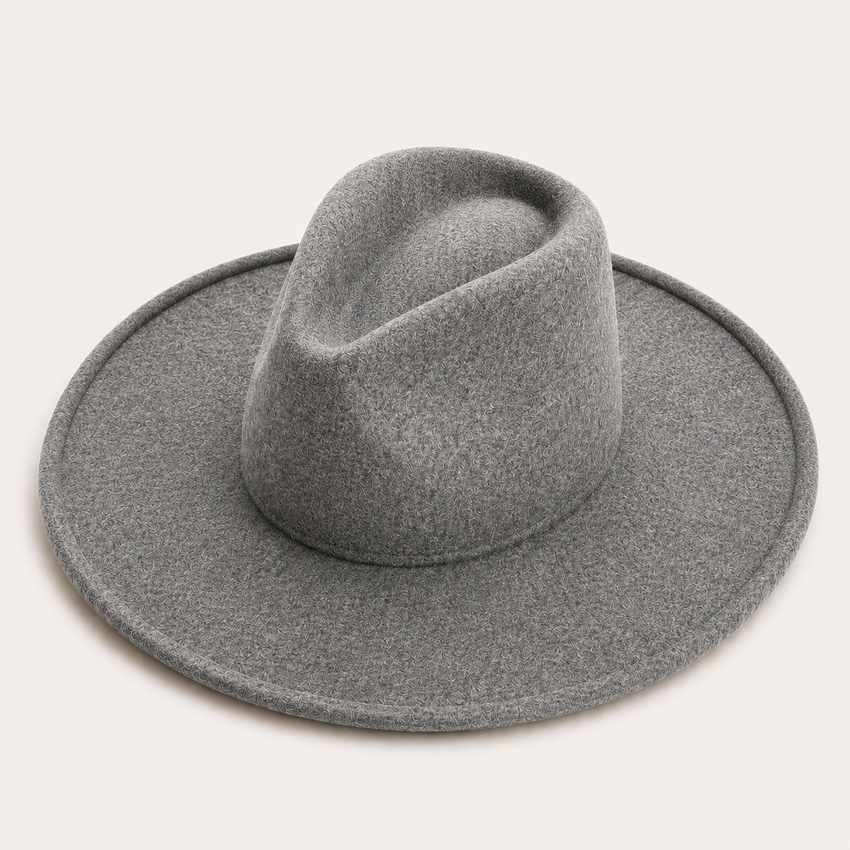 Vegan Felt Wide Brim Fedora Hat – Women's Classic Style