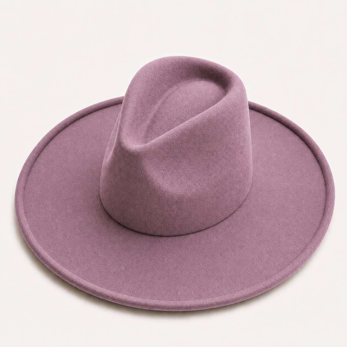 Vegan Felt Wide Brim Fedora Hat – Women's Classic Style