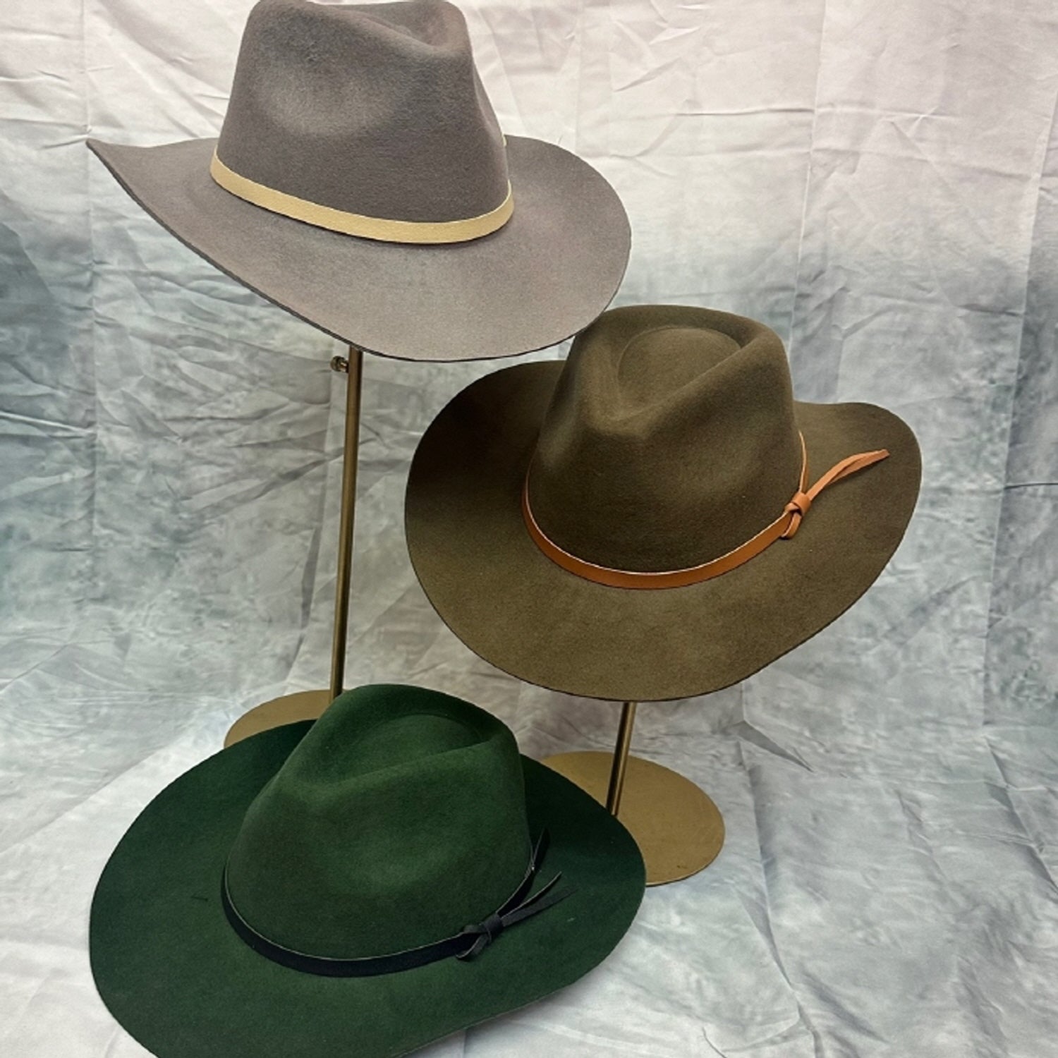 WOOL CLASSIC COWBOY HAT WITH LEATHER BELT