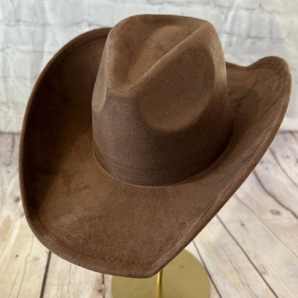 FASHION VEGAN SUEDE COWBOY HAT