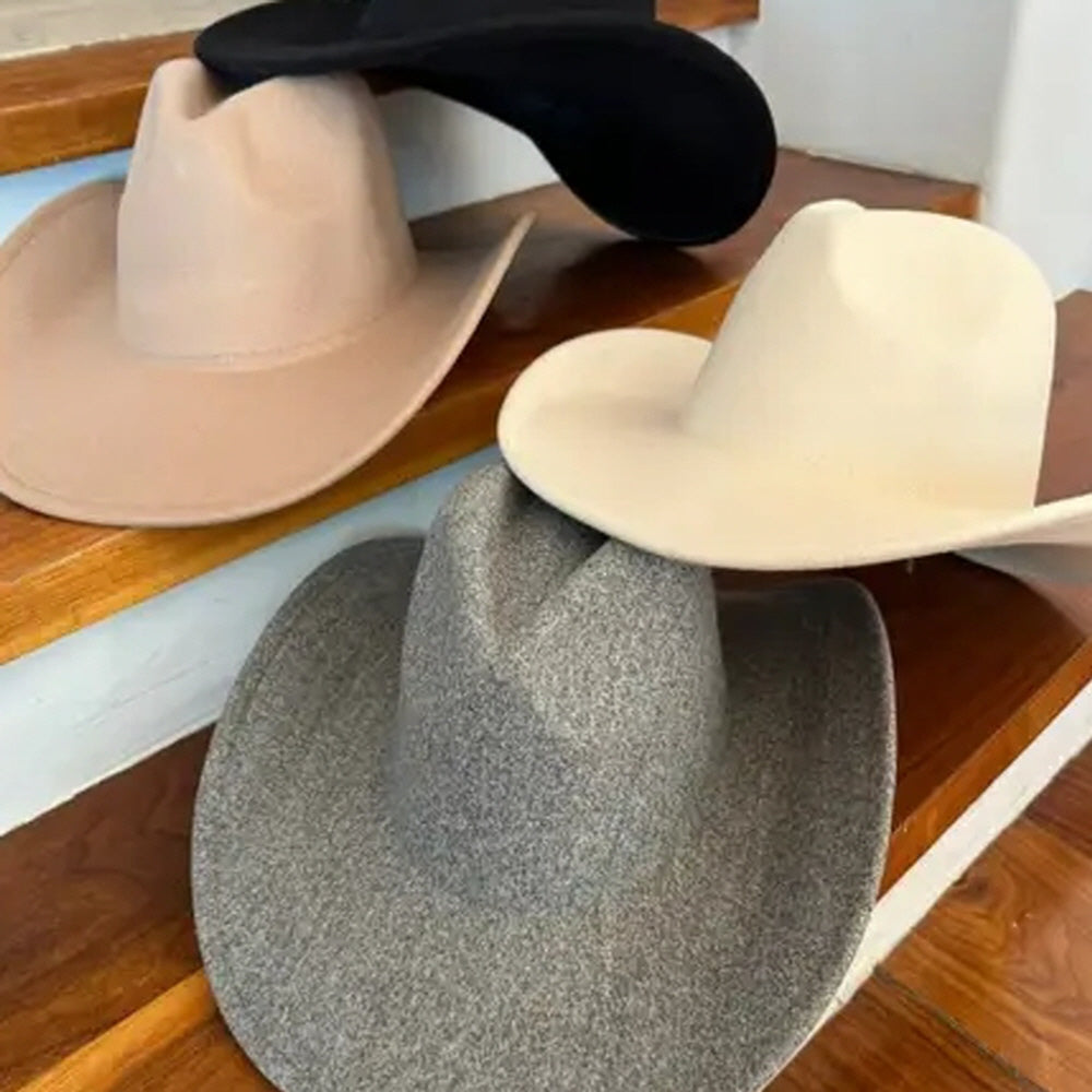 VEGAN FELT COWBOY HAT