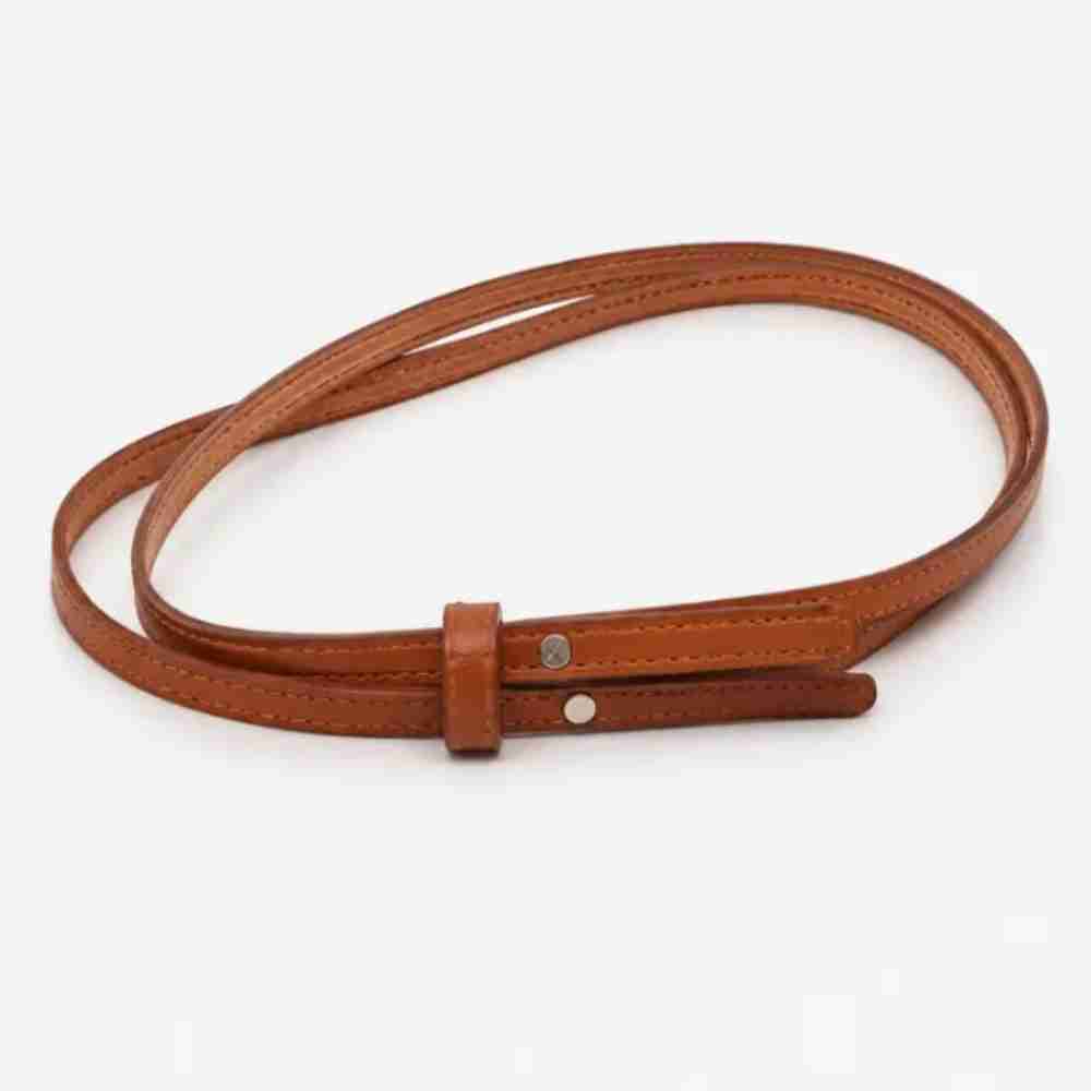 Double-Strand Western Leather Hat Band – Brown
