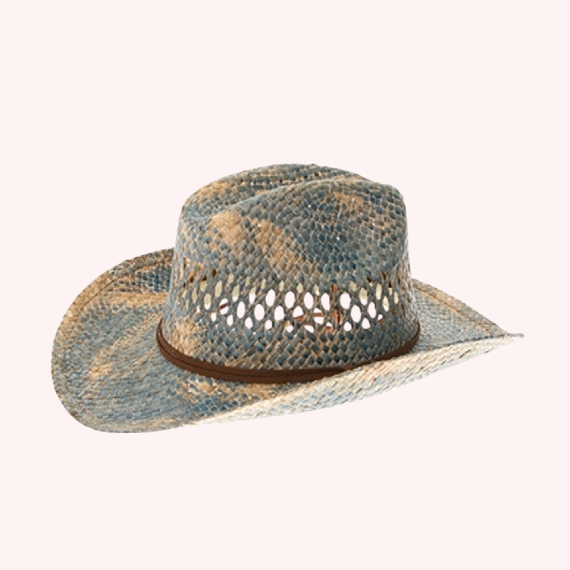 Blue Stain Seagrass Cowboy Hat