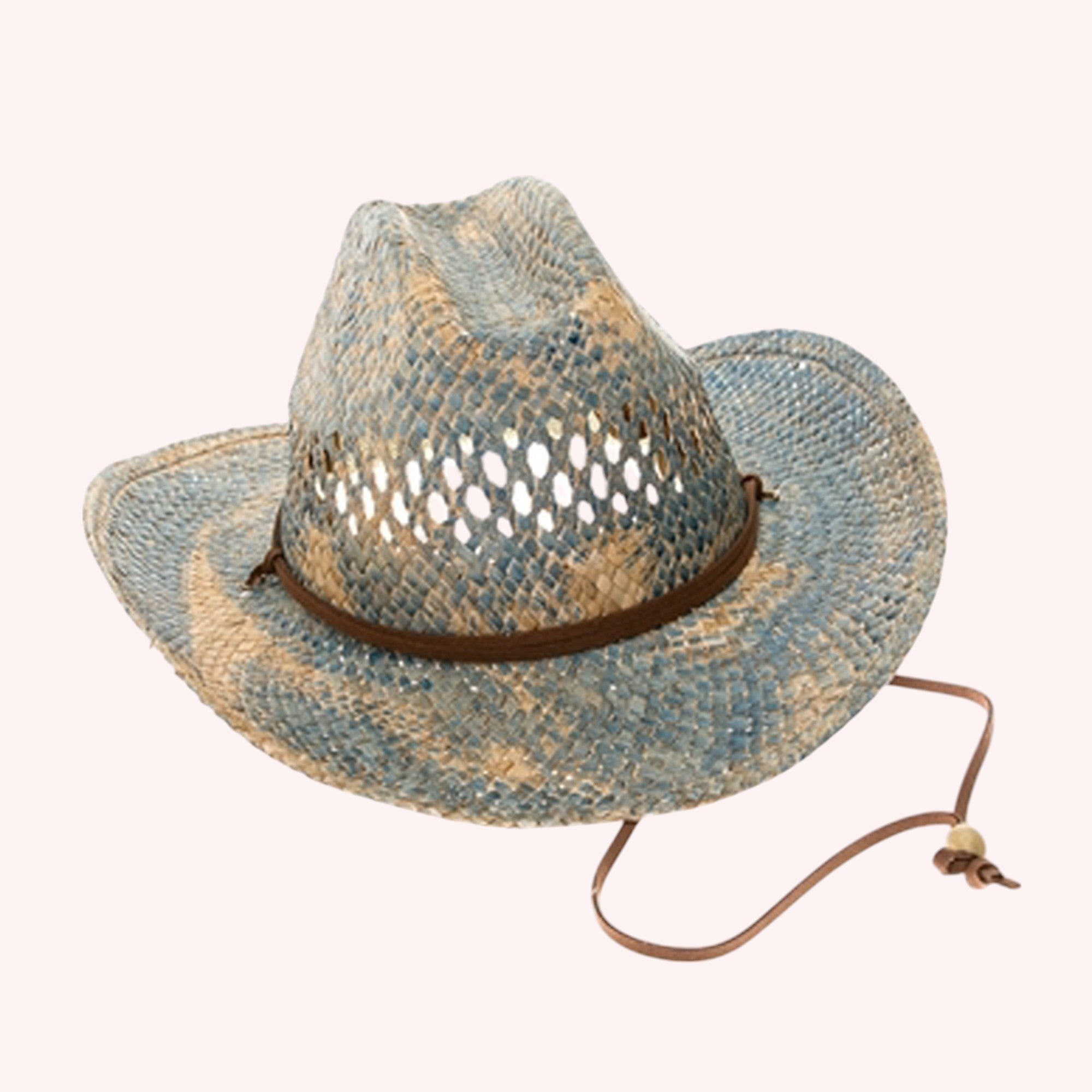 Blue Stain Seagrass Cowboy Hat