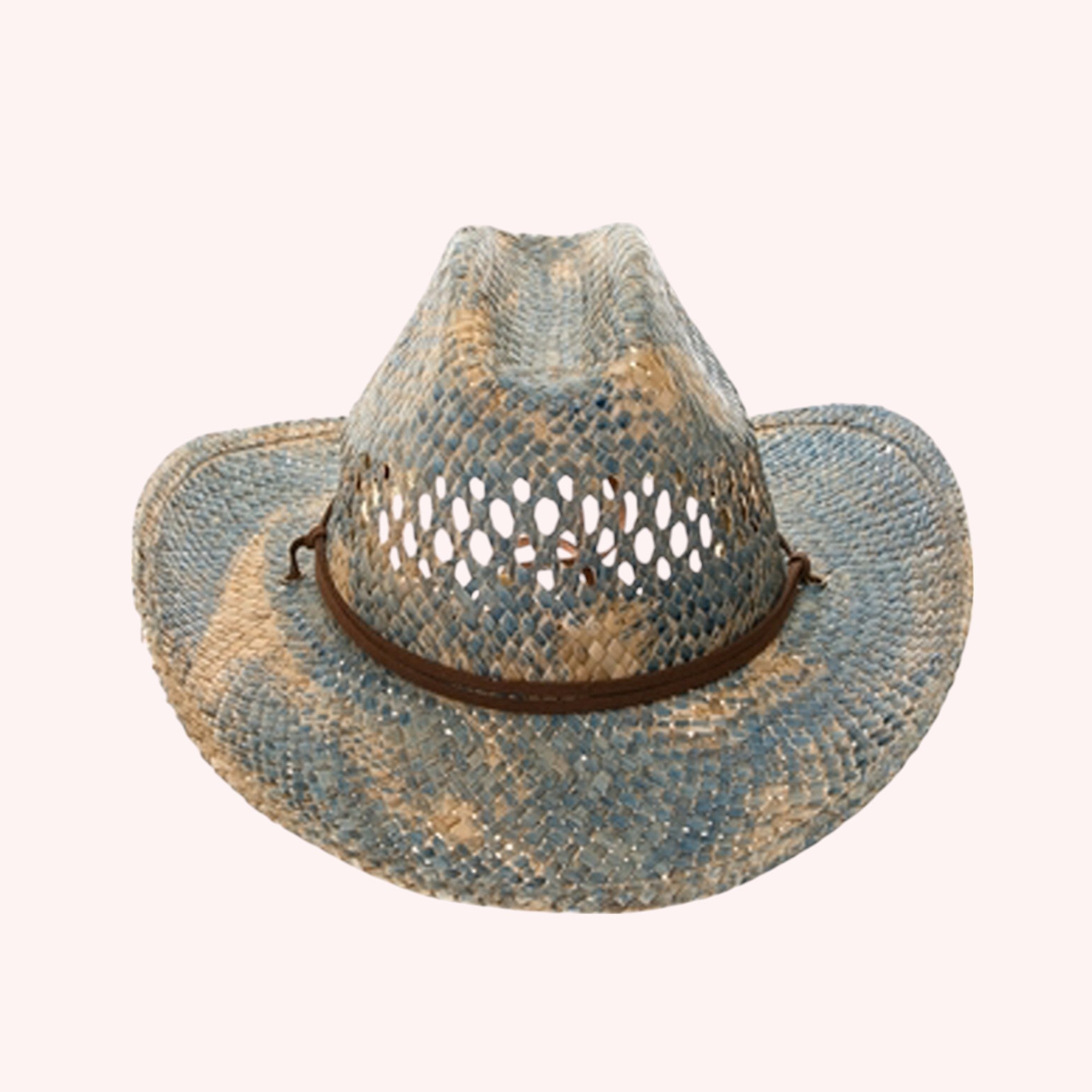 Blue Stain Seagrass Cowboy Hat