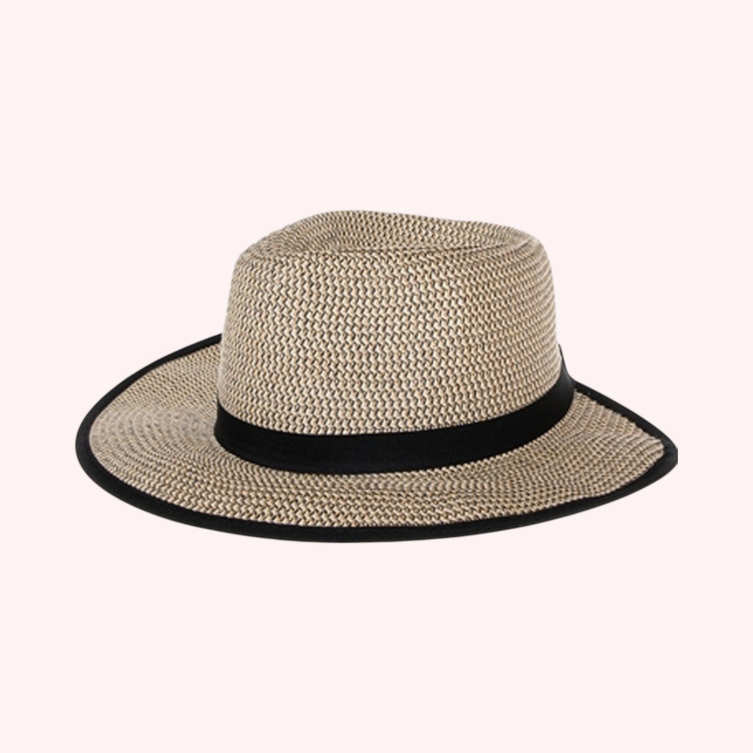 Ponytail Straw Fedora Hat