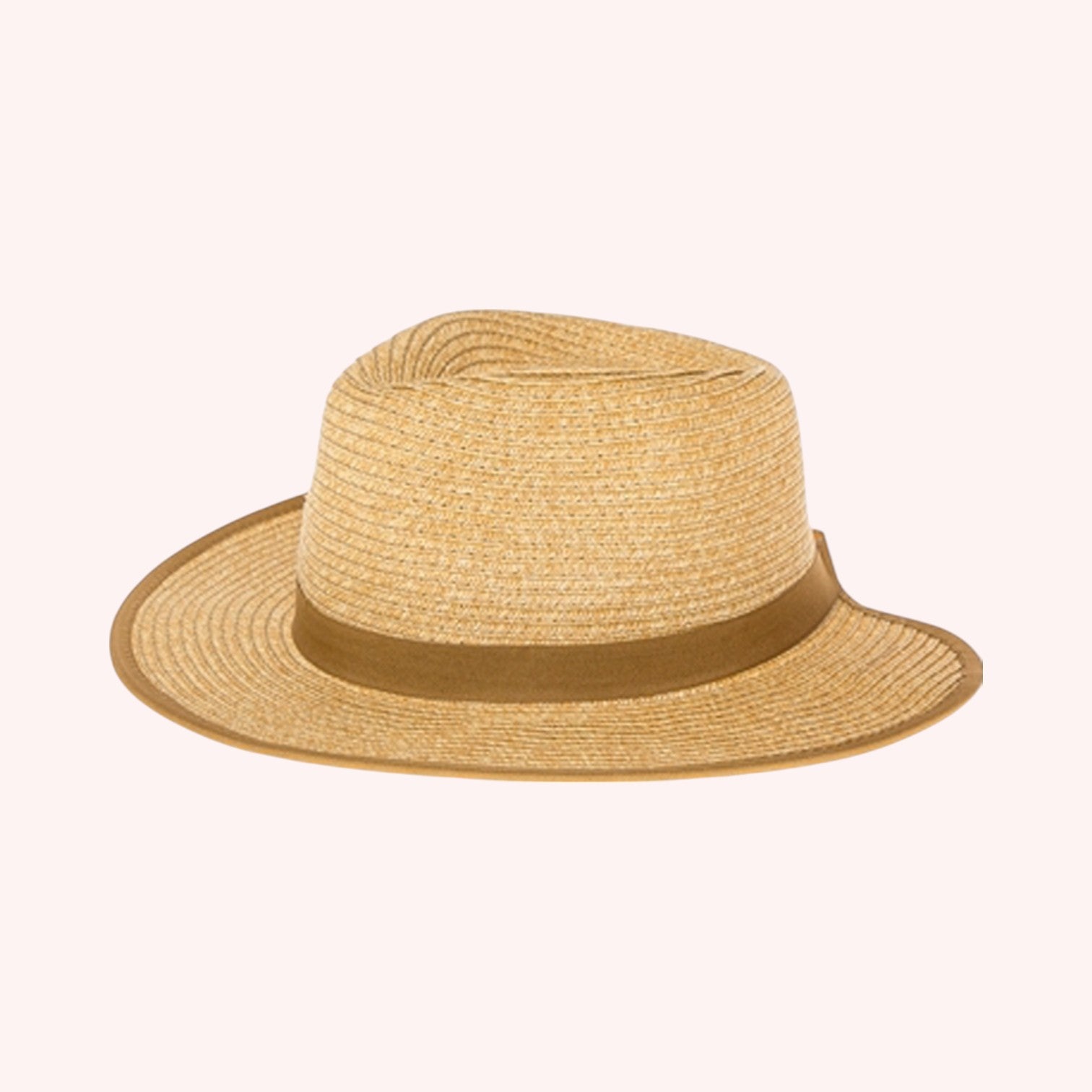 Ponytail Straw Fedora Hat