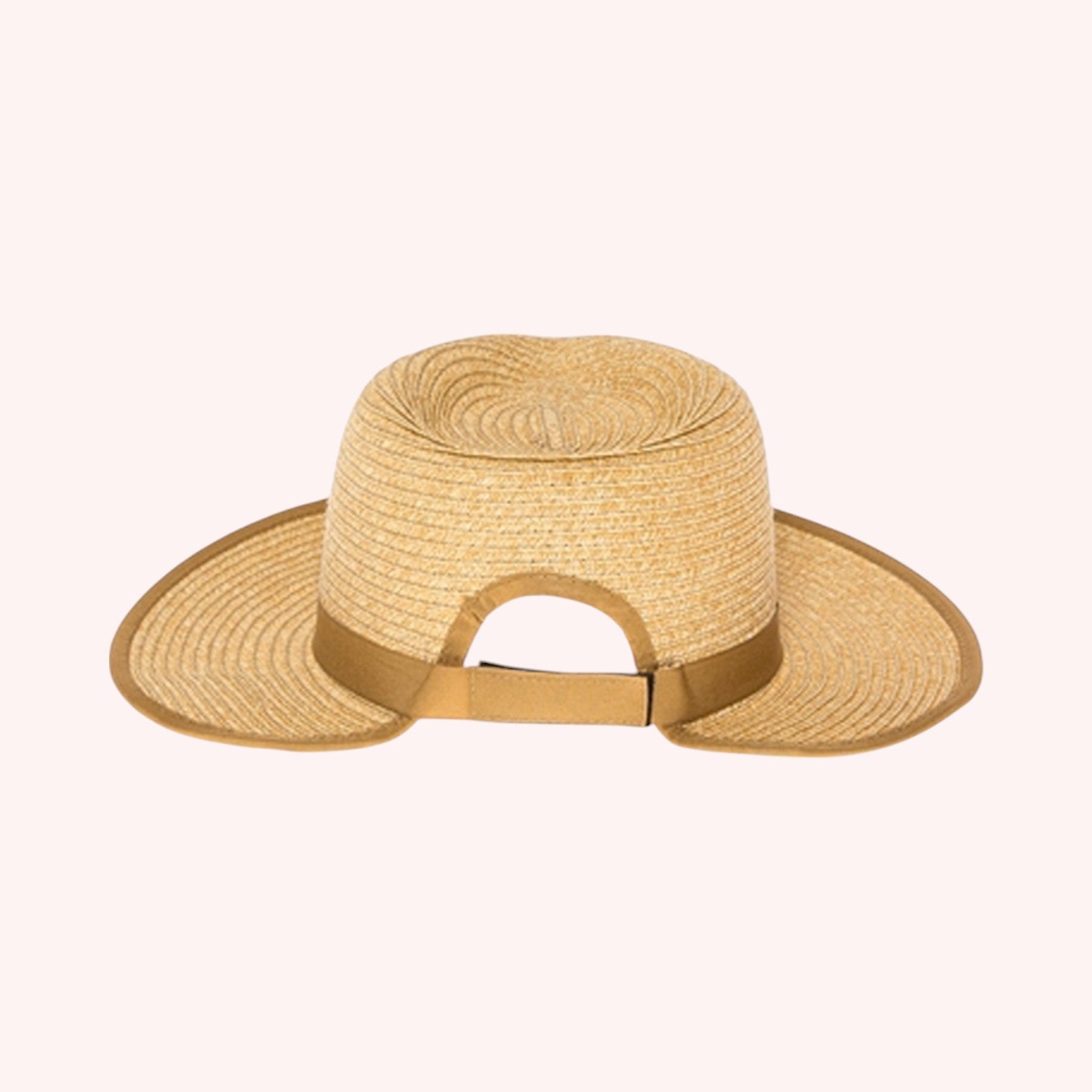 Ponytail Straw Fedora Hat