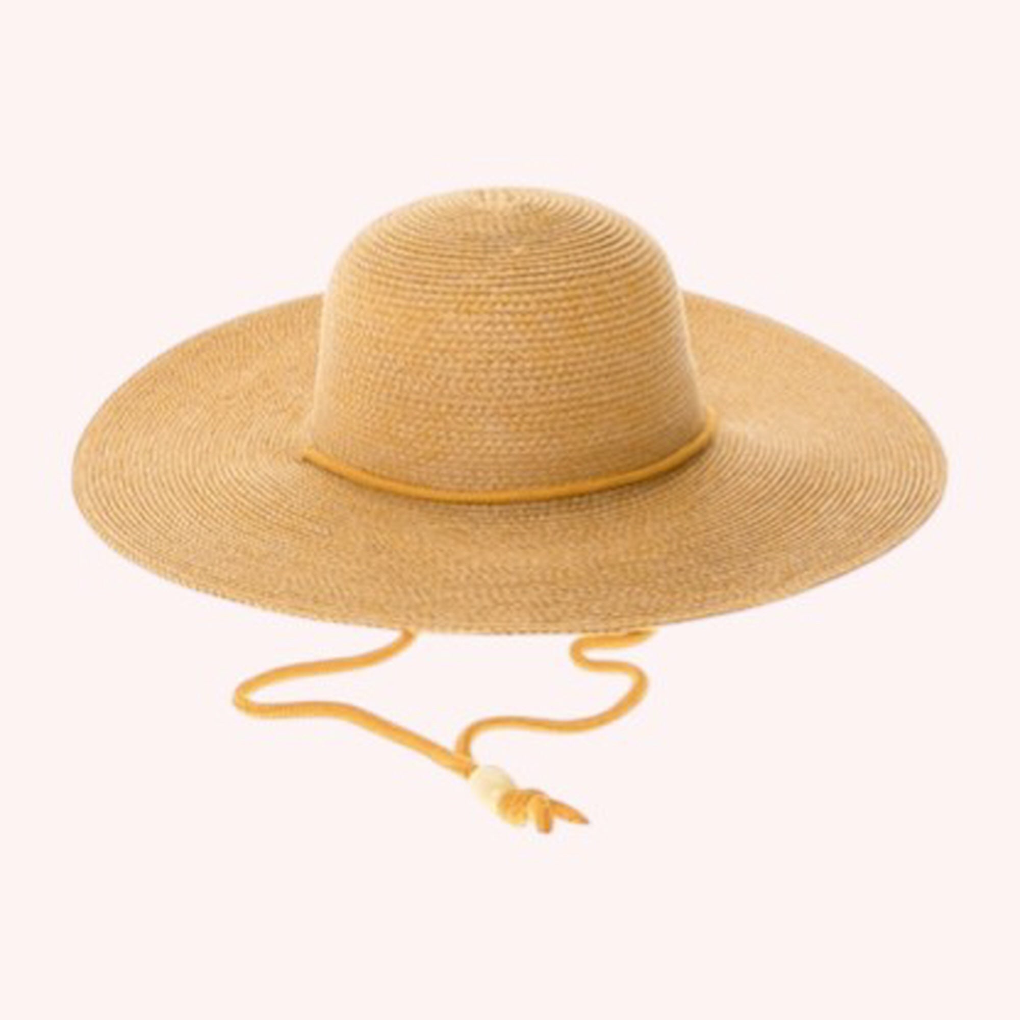 Packable Straw Sun Hat w/ Chin Cord - 4 Colors