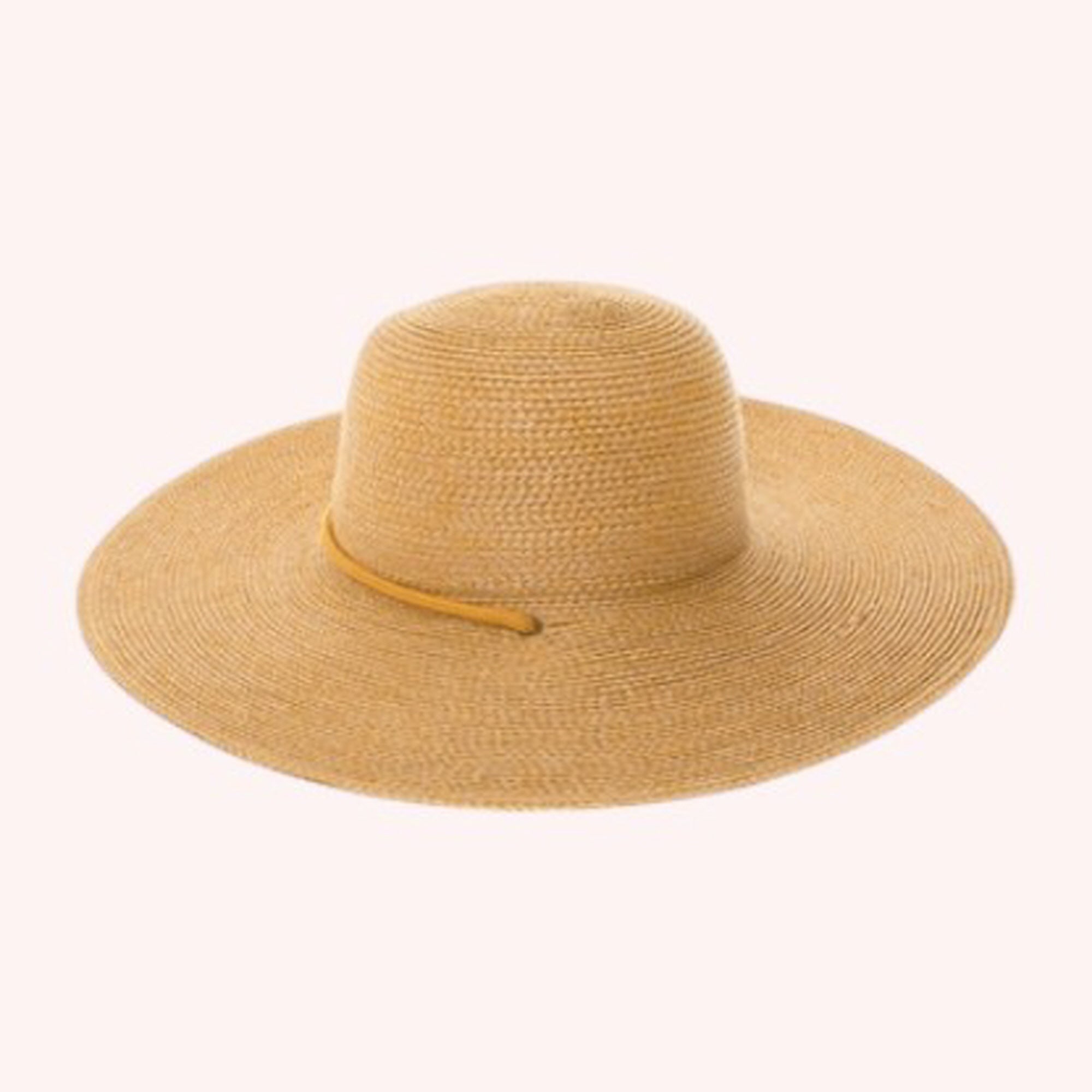 Packable Straw Sun Hat w/ Chin Cord - 4 Colors