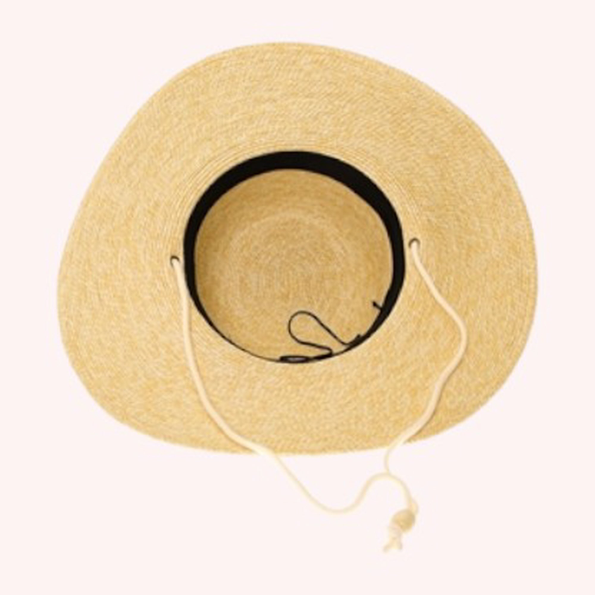 Packable Straw Sun Hat w/ Chin Cord - 4 Colors