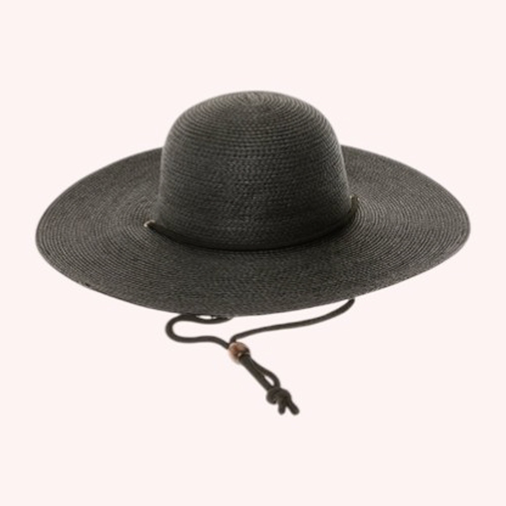 Packable Straw Sun Hat w/ Chin Cord - 4 Colors