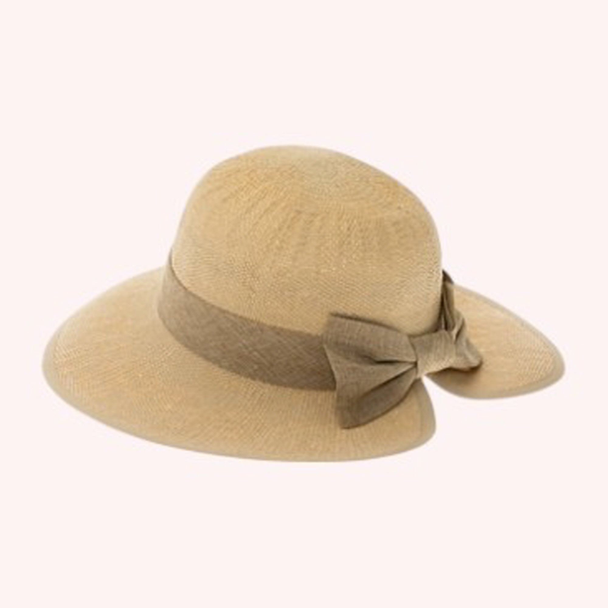 Split Back Toyo Sun Hat w/ Bow