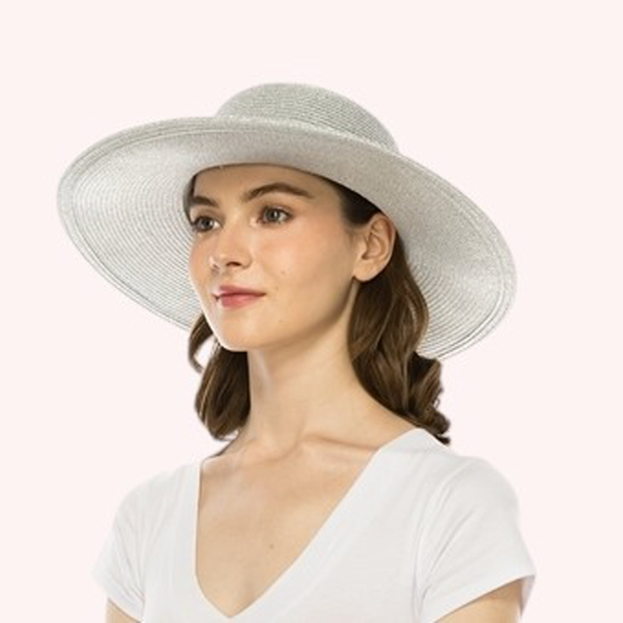 Straw Sun Hat w/ 2-Tone Band