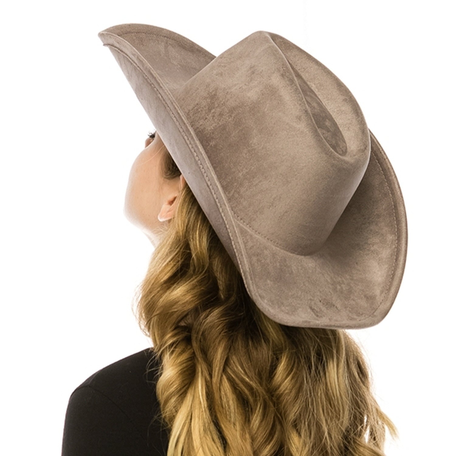 FASHION VEGAN SUEDE COWBOY HAT