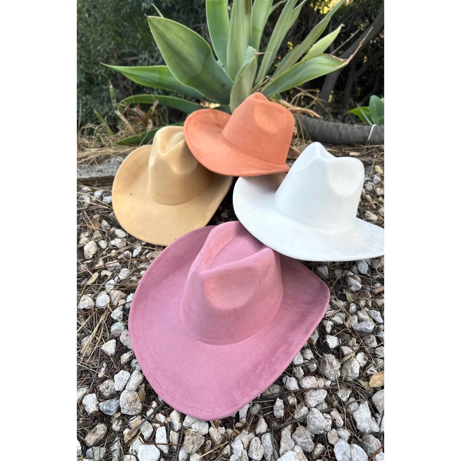 Vegan Suede Cowboy Hat