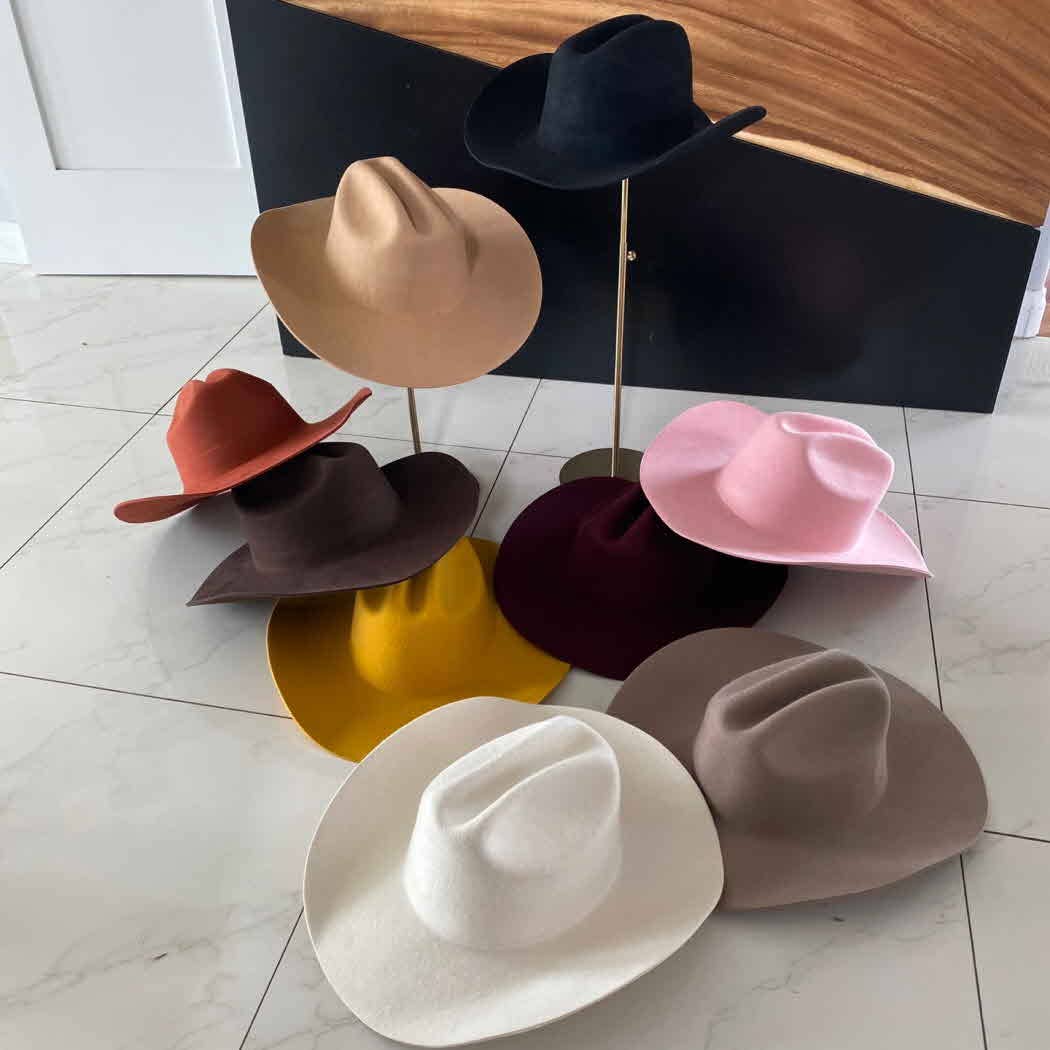 100% Australian Wool Cattleman Cowboy Hat – Shapeable Brim (Premium)