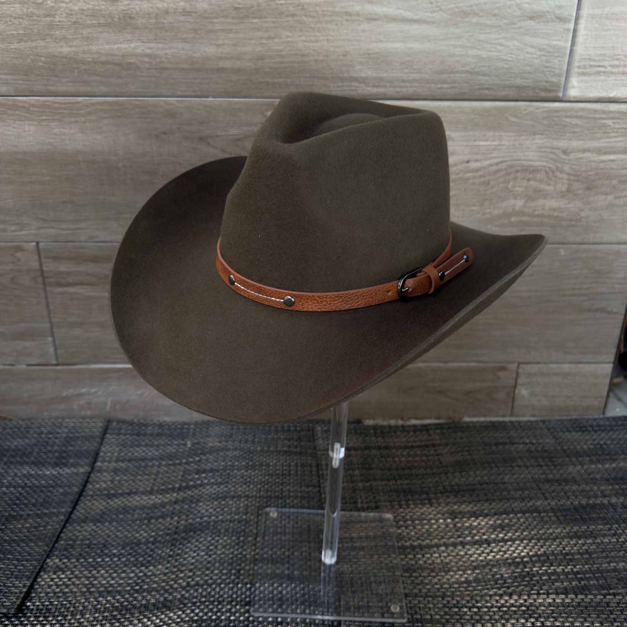 Australian Wool Cowboy Hat with Leather Band