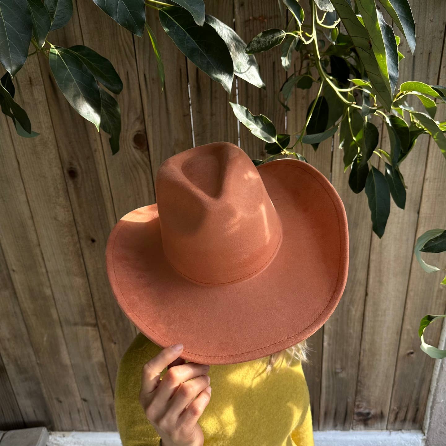 Vegan Suede Cowboy Hat